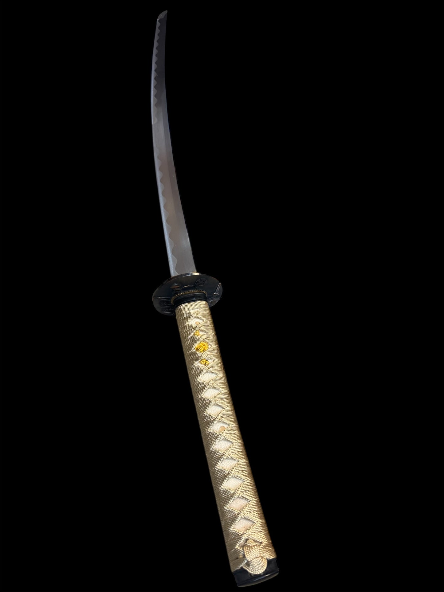 Golden Katana - 1045 Carbon Steel - Faux Ray Skin - Hand Painted Scabbard