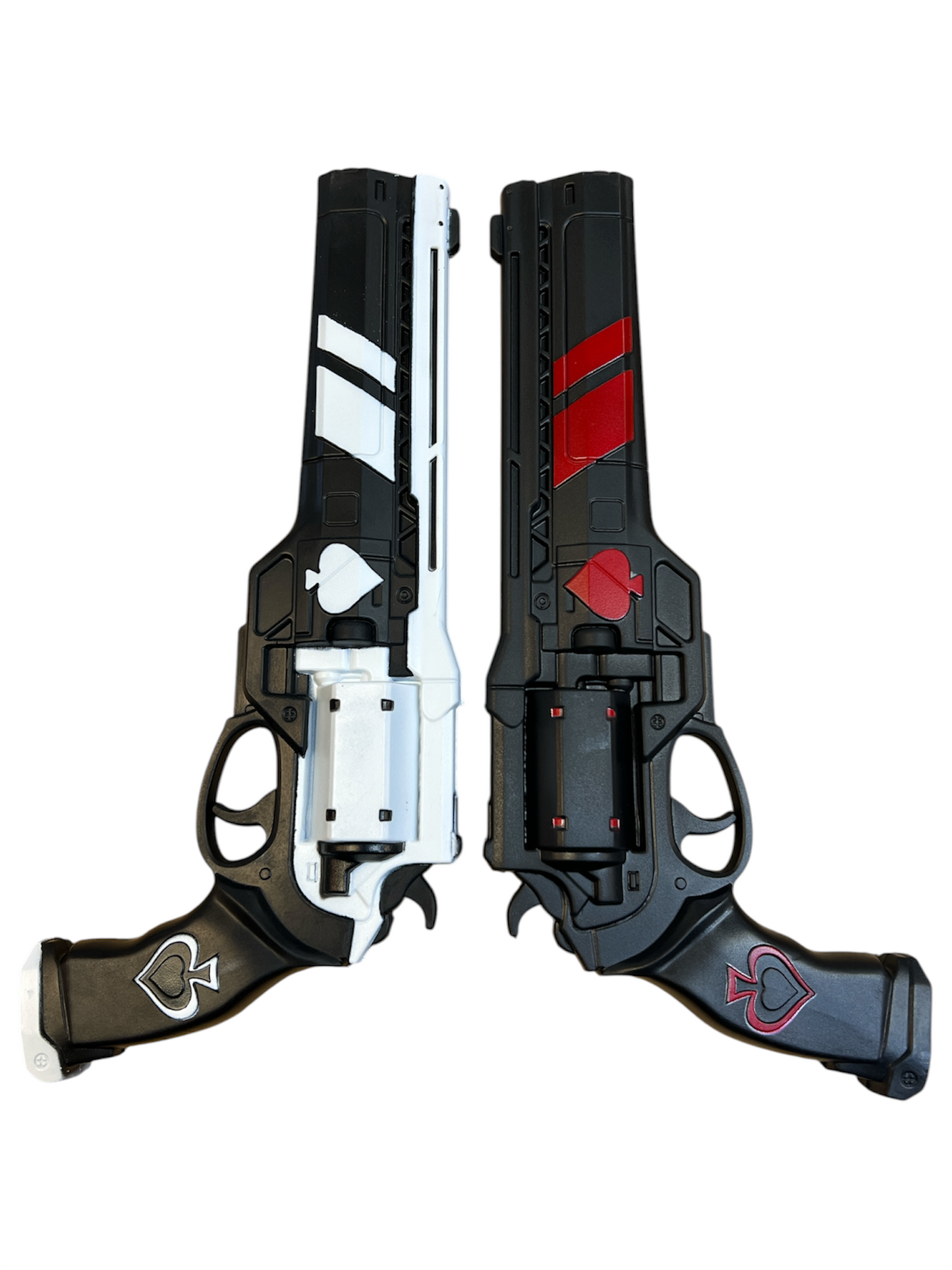 “Destiny” Ace of Spades & Queen of Hearts Foam LARP Guns
