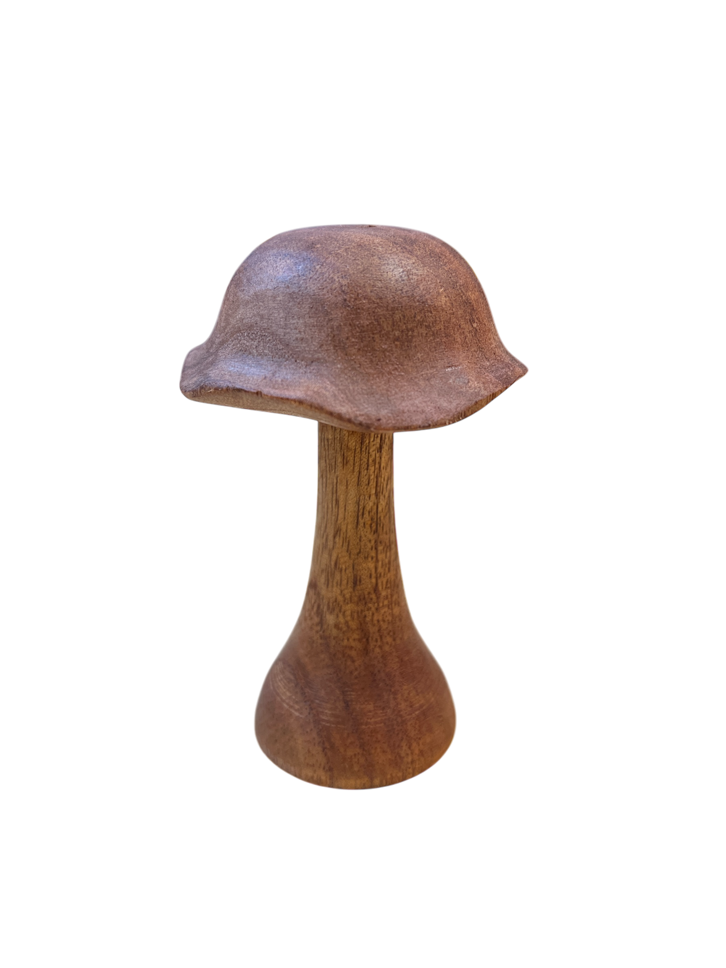 Hand Carved Mahogany Mushrooms From Bali, Indonesia (6"Inch)