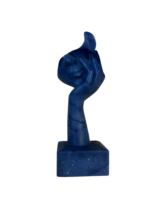 Obsidian & Sodalite Masquerade Figures (Hand Carved)