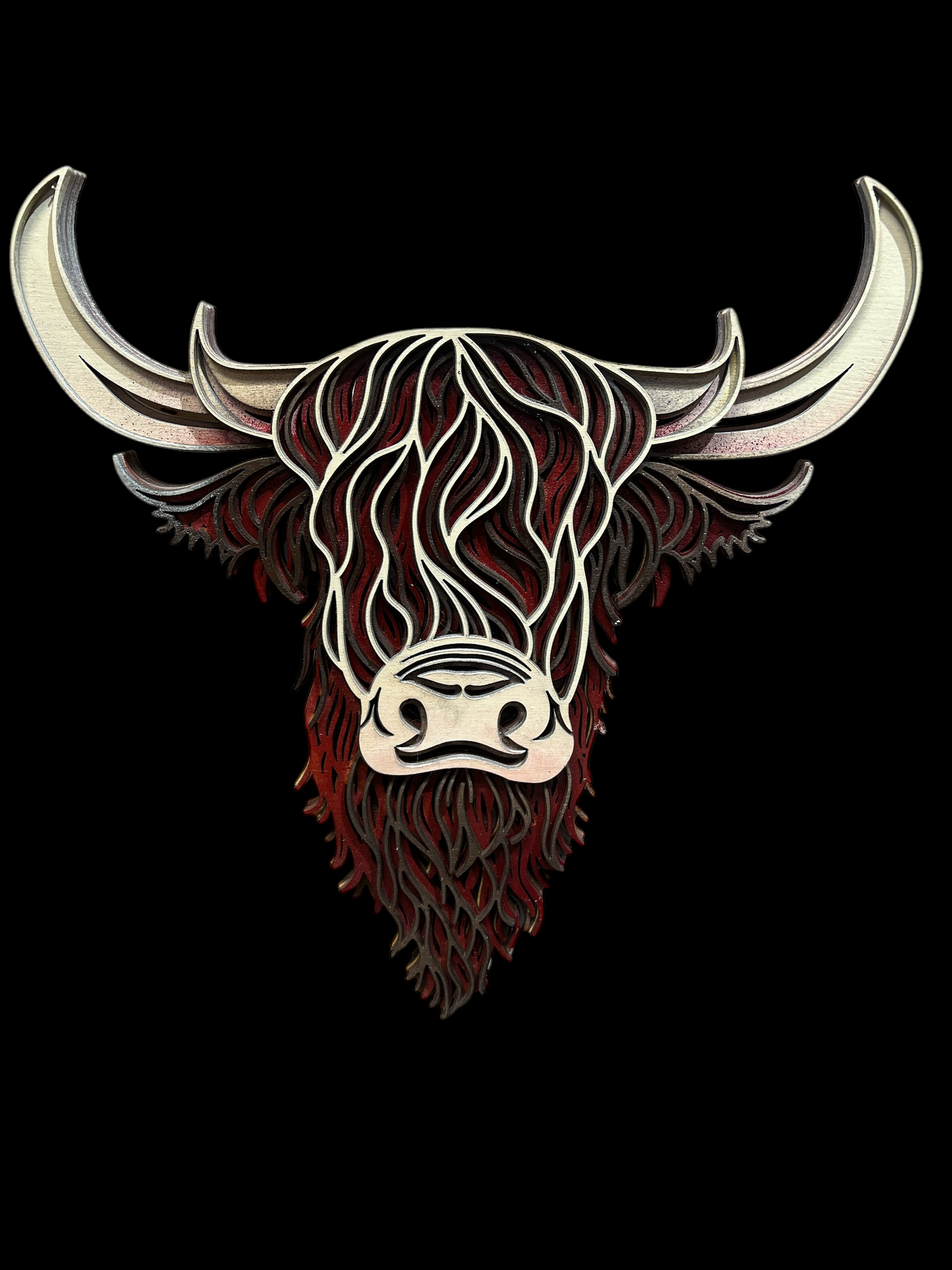 Locally Made Custom Cow Wall Decor (Laser Wood Cut)