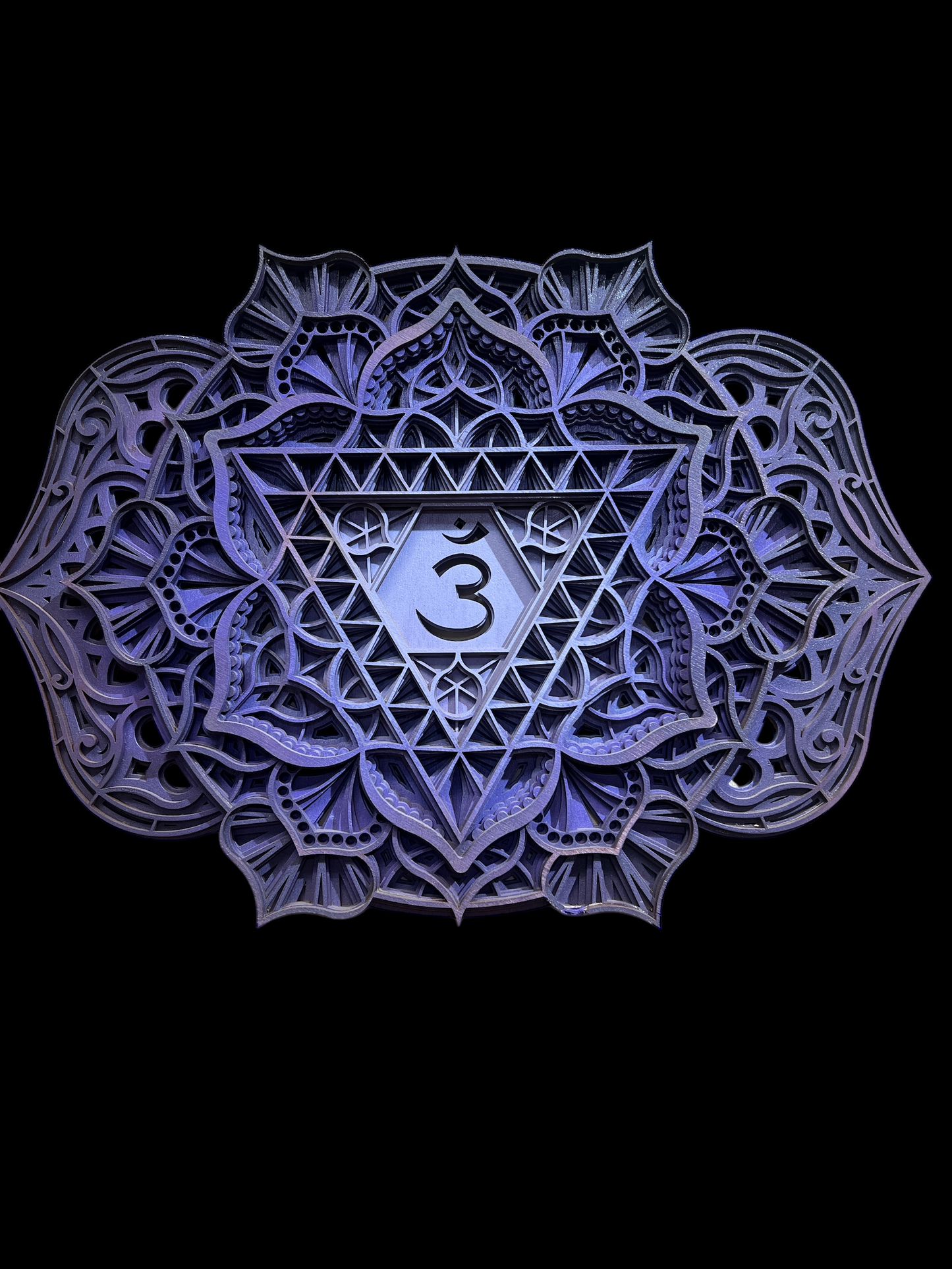 Locally Made Custom Third Eye Chakra Wall Decor (Laser Wood Cut)