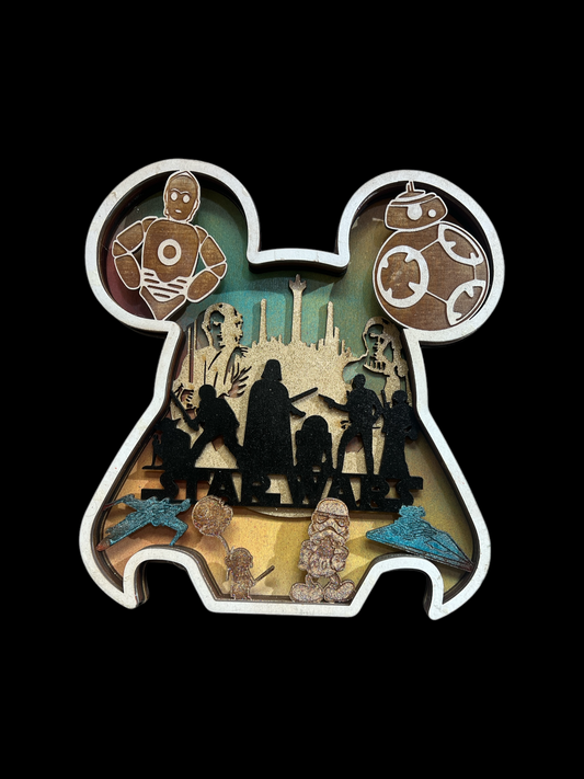 Locally Made Custom Star Wars Wall Decor (Laser Wood Cut)