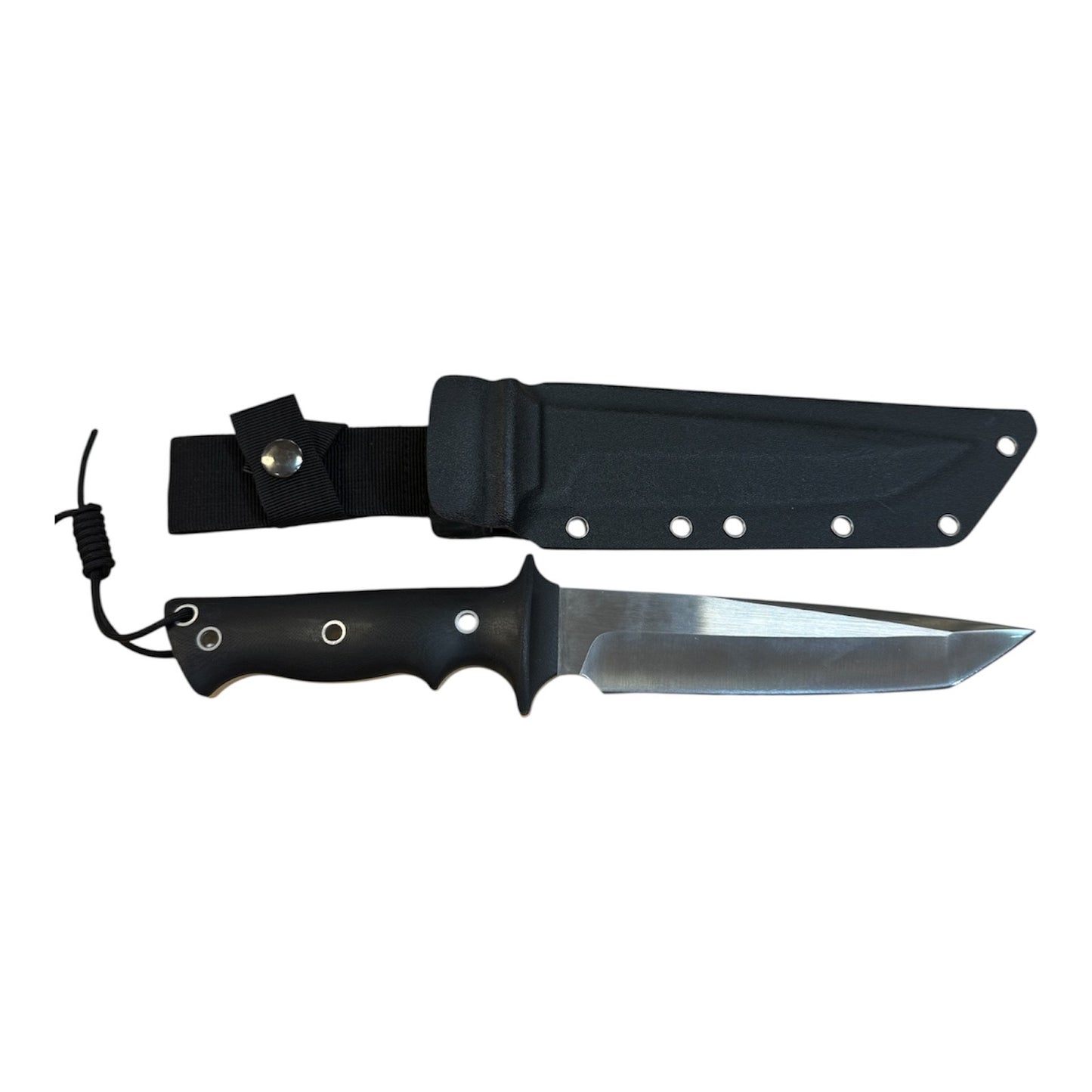 "CobraTec" 7" Inch 3CR13 Steel Full Tang Survival Knife W/ Plastic Sheath