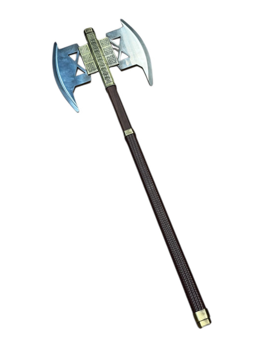 LOTR Gimli's Axe Replica - Genuine Wood Shaft - Stainless Steel Blade - Wooden Wall Plaque