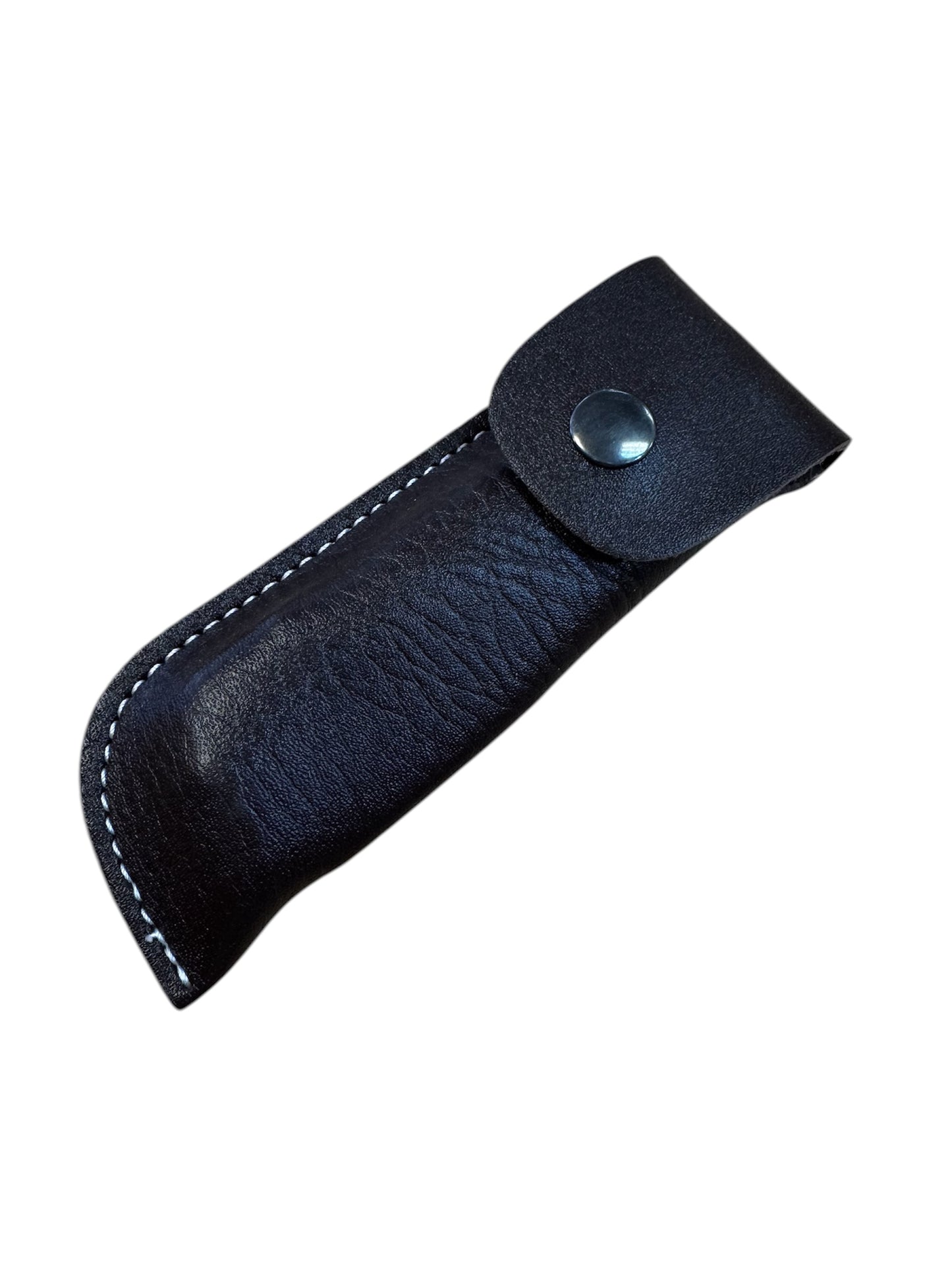 Italian Stiletto - Leather Sheath - 4" Inch Blade - 8" Inch Total Length - Body Lock