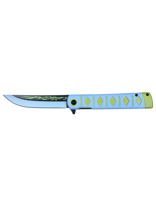 "Wartech" Demon Slayer Assisted Opening Pocket Knife (3cR13 Steel)