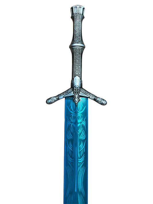 "Dark Souls" Blue Moon Great Sword - Includes Wall Plaque - 440 Stainless Steel