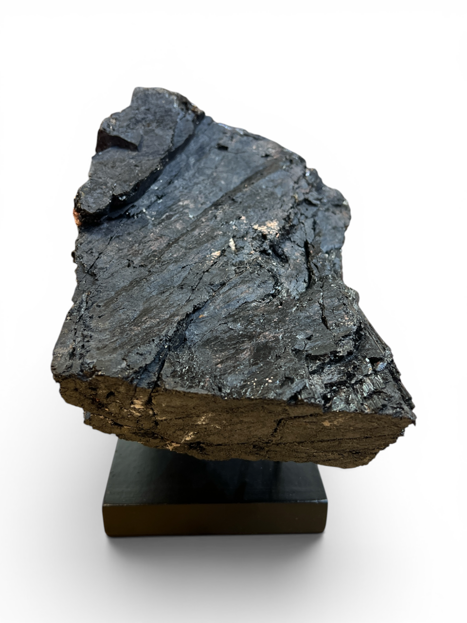 "A" Rough Black Tourmaline Specimen - Madagascar - 9.5" x 6"