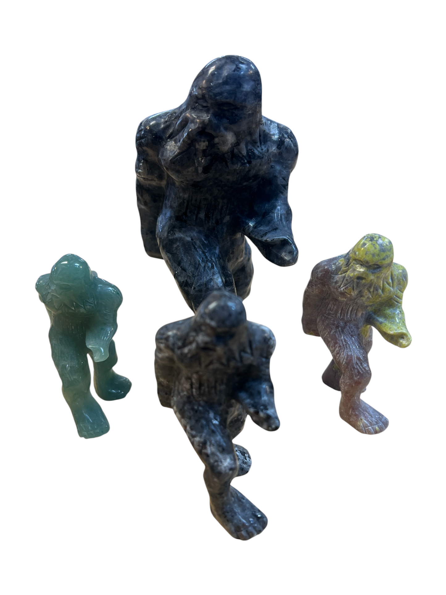 Small & Large Stone Bigfoot Carvings