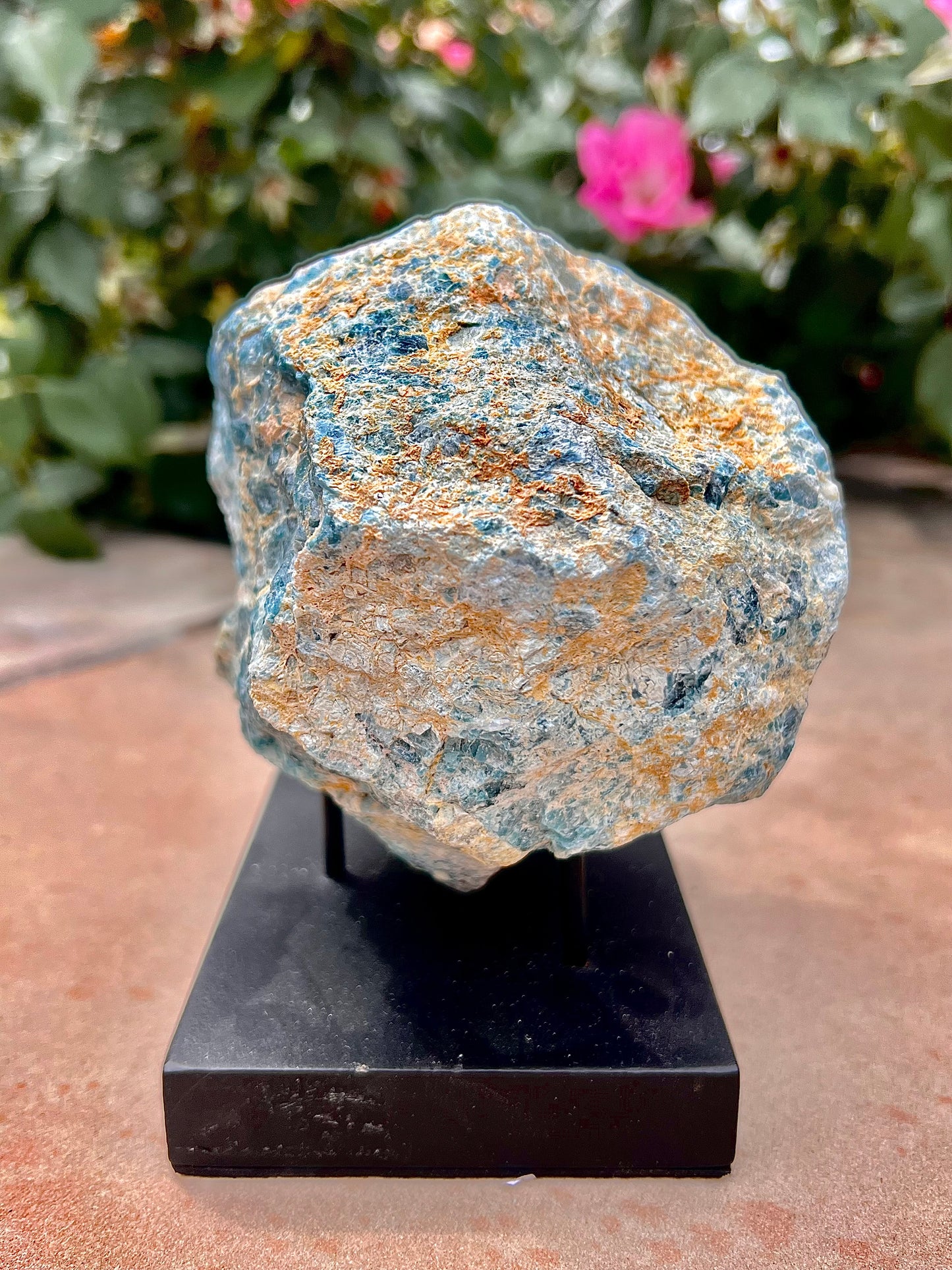 Rough Blue Apatite Specimen (Mexico)