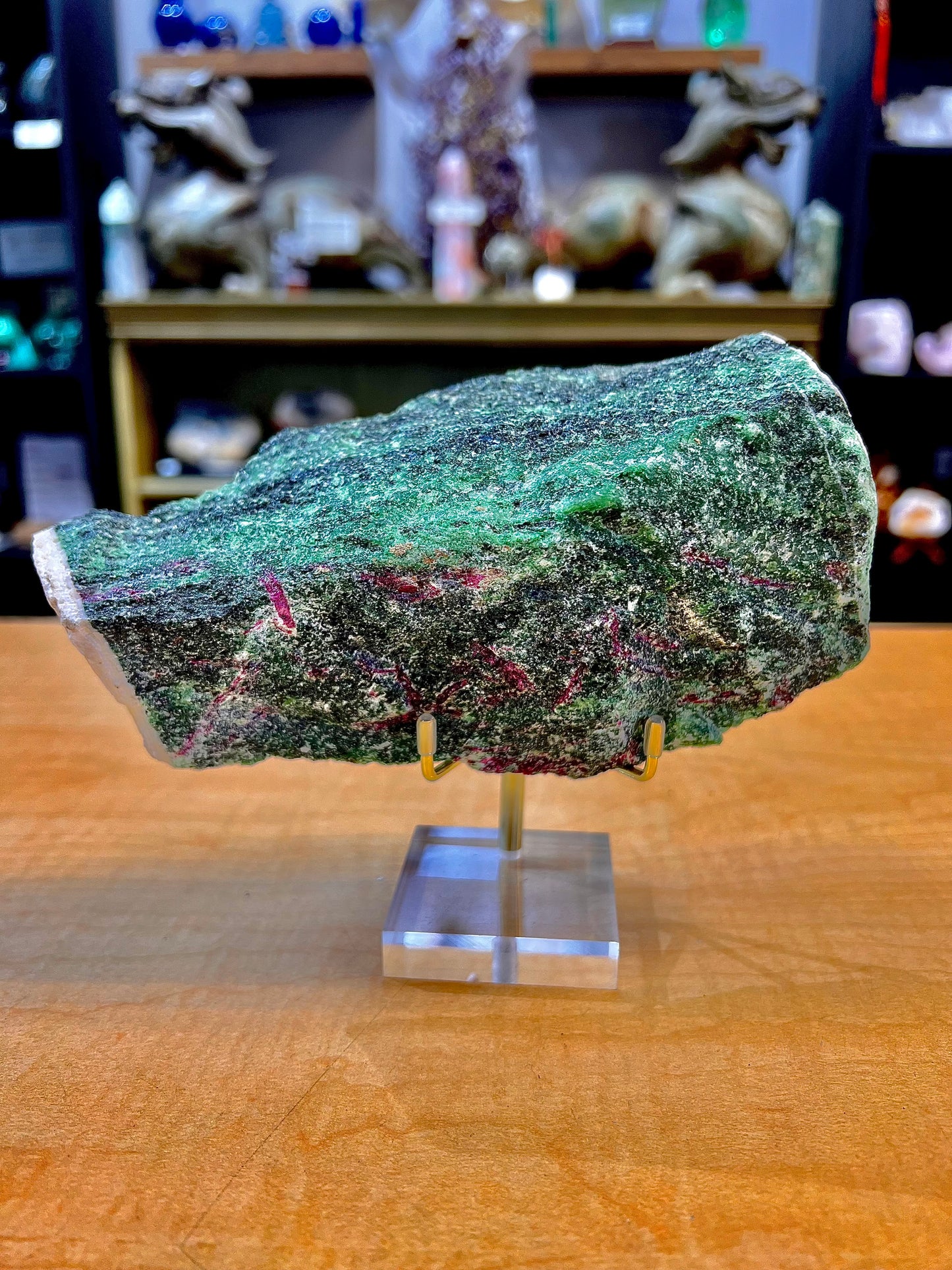 Ruby In Ziosite Rough Specimen (Tanzania)