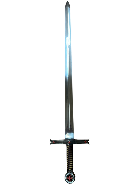 Knights Templar Sword - 440 Stainless Steel - Includes Scabbard