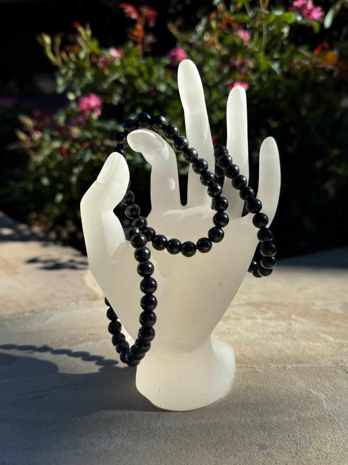 8mm Beaded Shungite Bracelets (Stretches To Fit!)