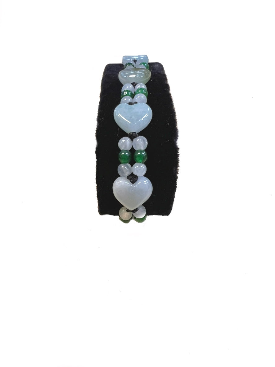 Adjustable Local Hand Made Jade Bracelets (Protection of the Heart)