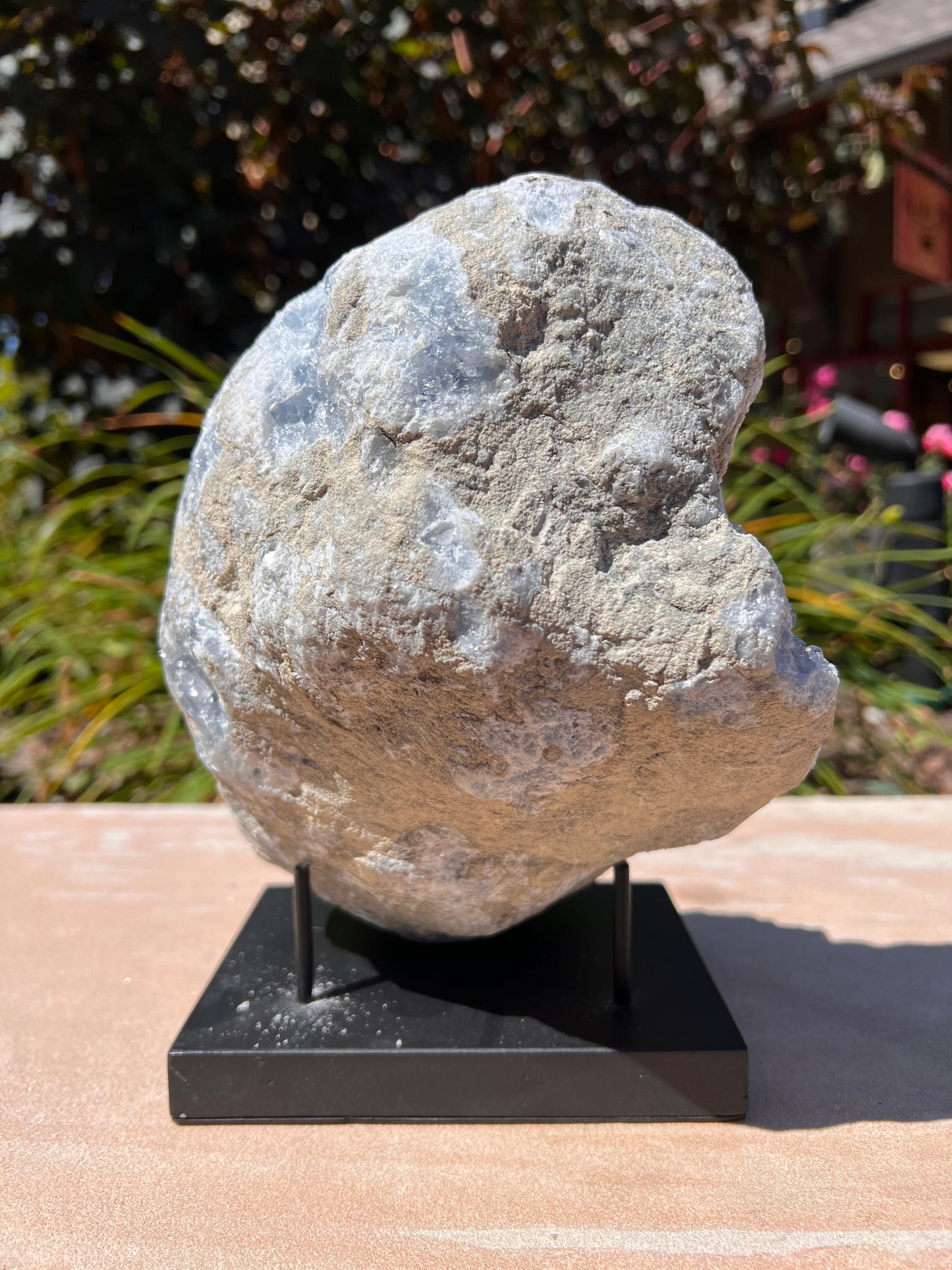 Rough Blue Celestite Specimen (Madagascar)