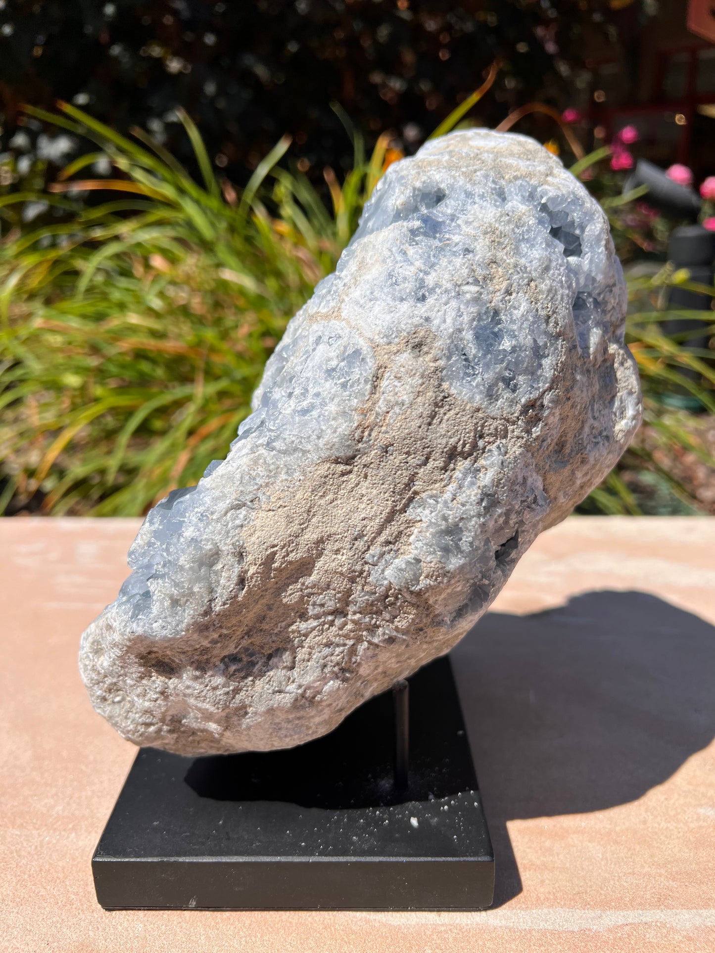 Rough Blue Celestite Specimen (Madagascar)