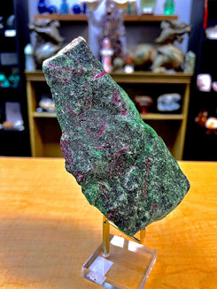 Ruby In Ziosite Rough Specimen (Tanzania)