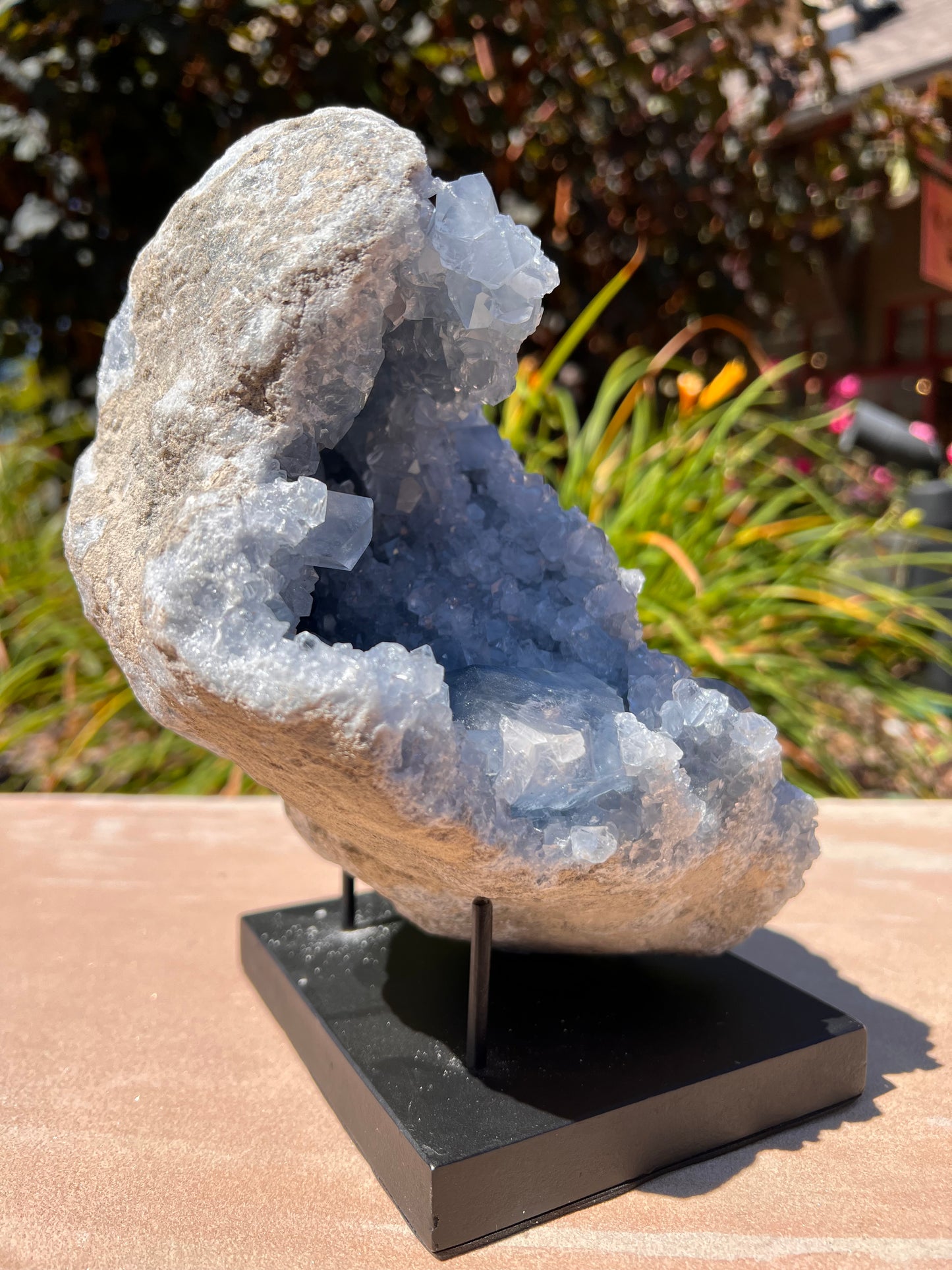 Rough Blue Celestite Specimen (Madagascar)