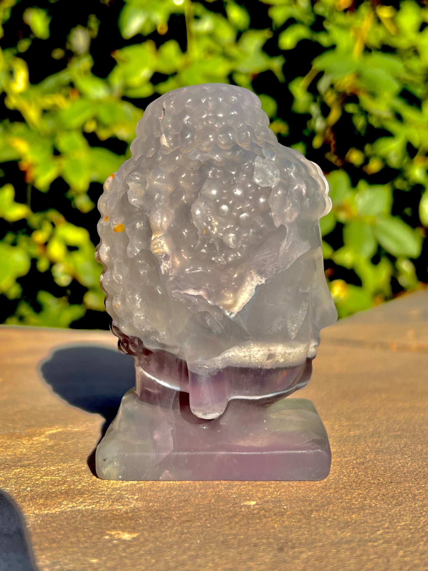 Fluorite Thai Buddha Head Carving (Russia)