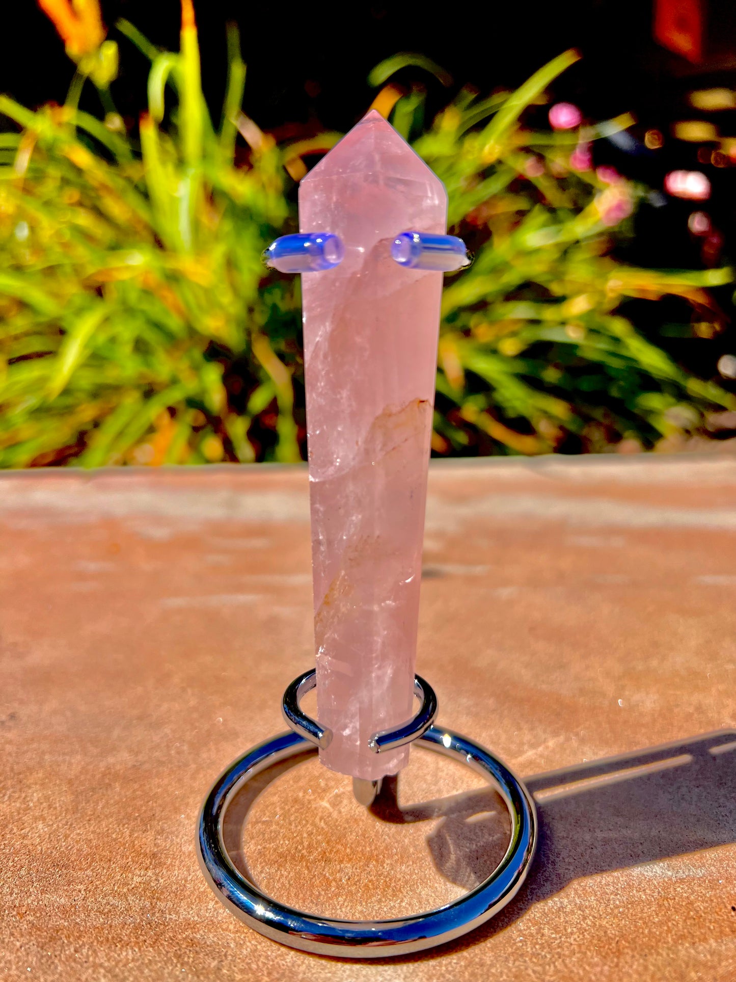 “A” Grade Rose Quartz Point (Stand Included)