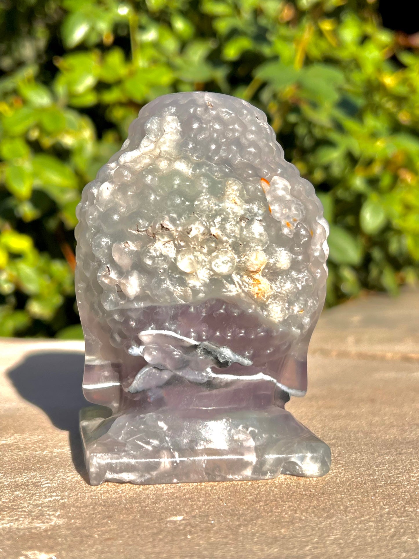 Fluorite Thai Buddha Head Carving (Russia)