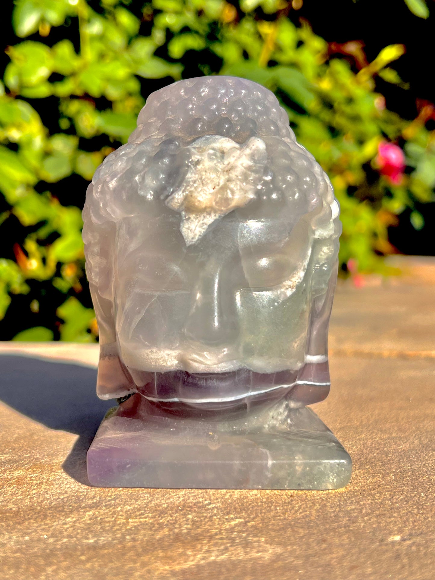 Fluorite Thai Buddha Head Carving (Russia)