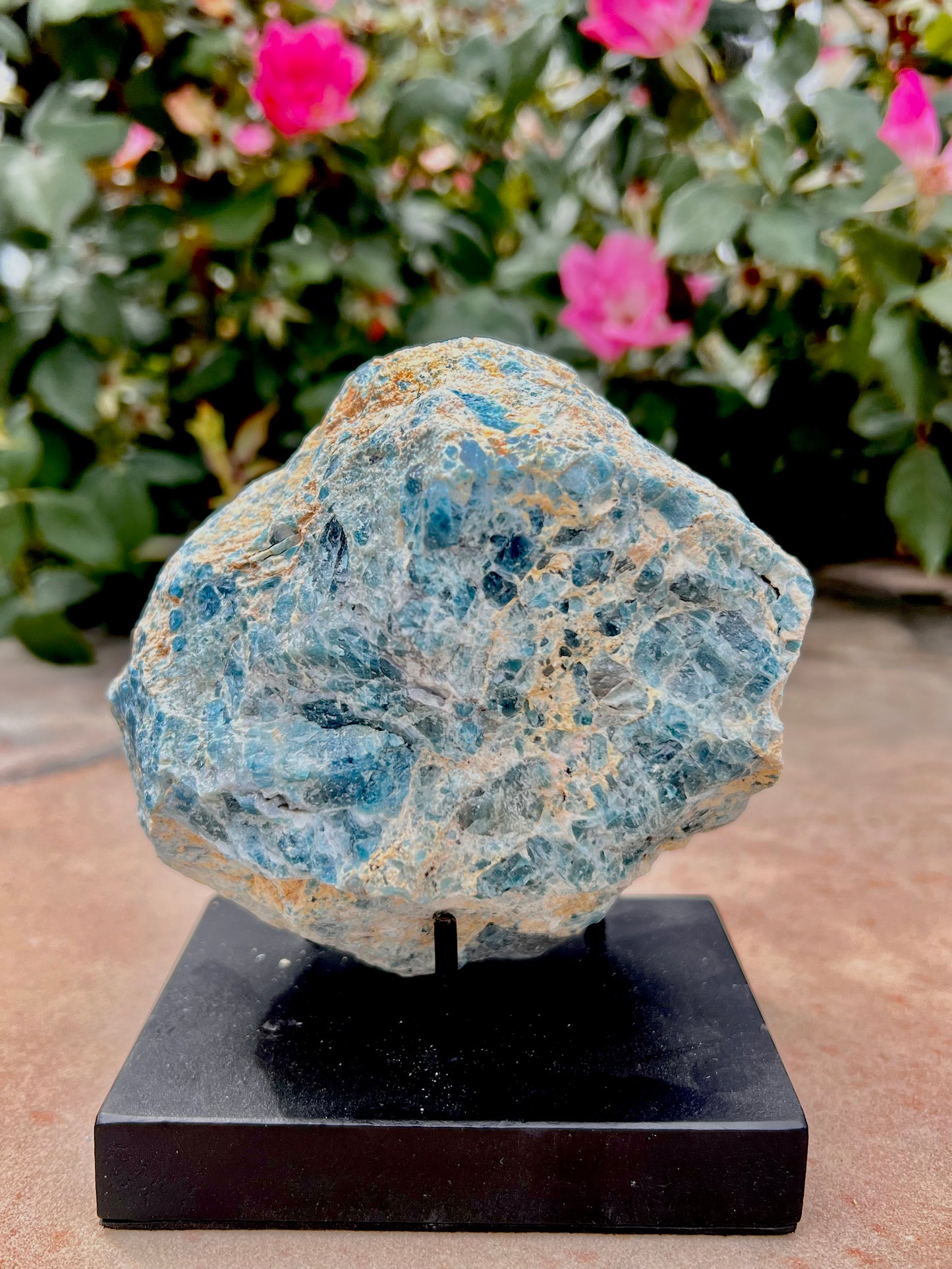 Rough Blue Apatite Specimen (Mexico)