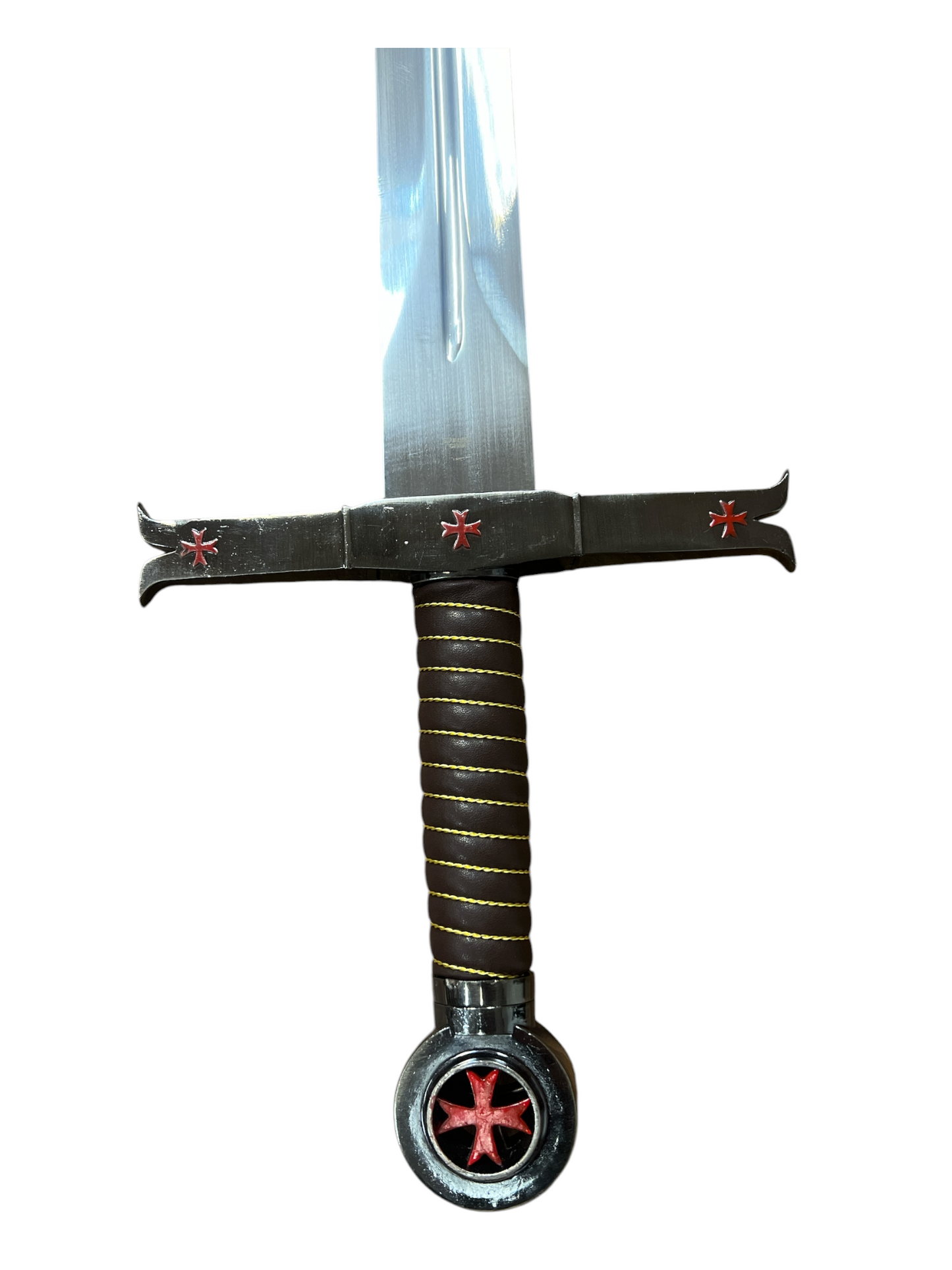 Knights Templar Sword - 440 Stainless Steel - Includes Scabbard