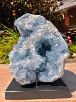 Rough Blue Celestite Specimen (Madagascar)