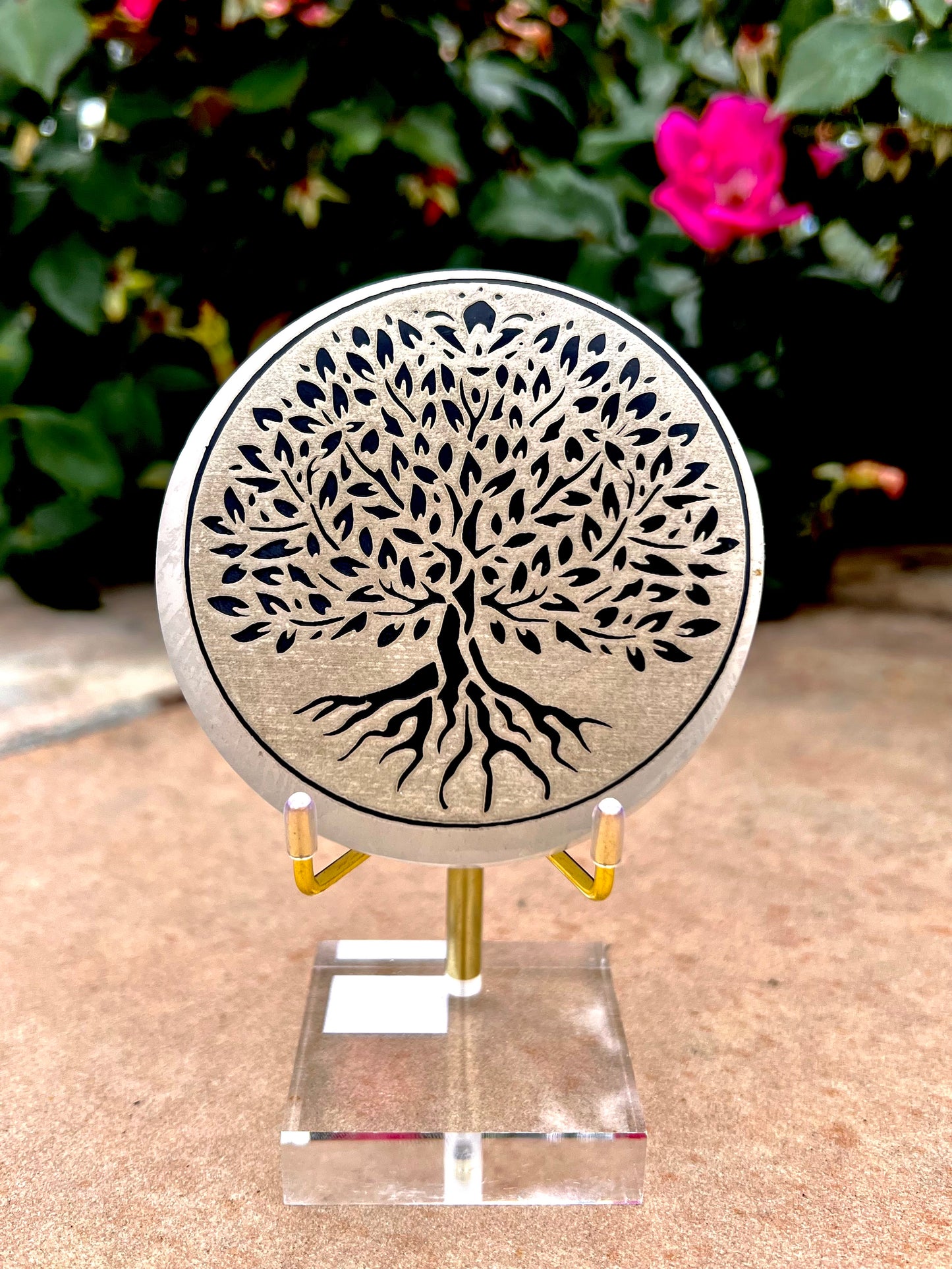 Selenite Tree Of Life Charging Plate