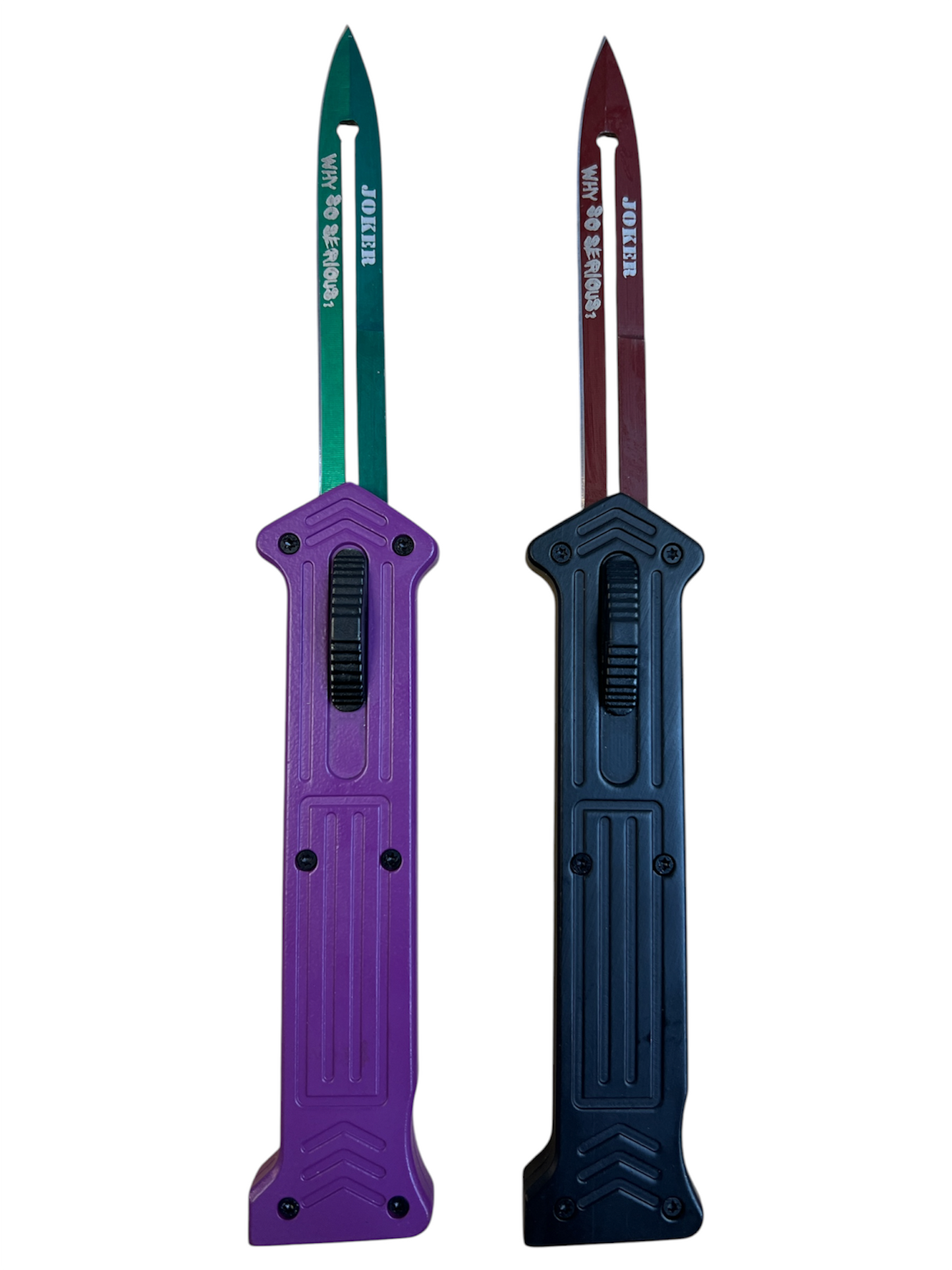 Double Action OTF - “Joker Why So Serious” - D2 Steel