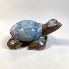 Blue Calcite / Green Mexican Onyx Turtle