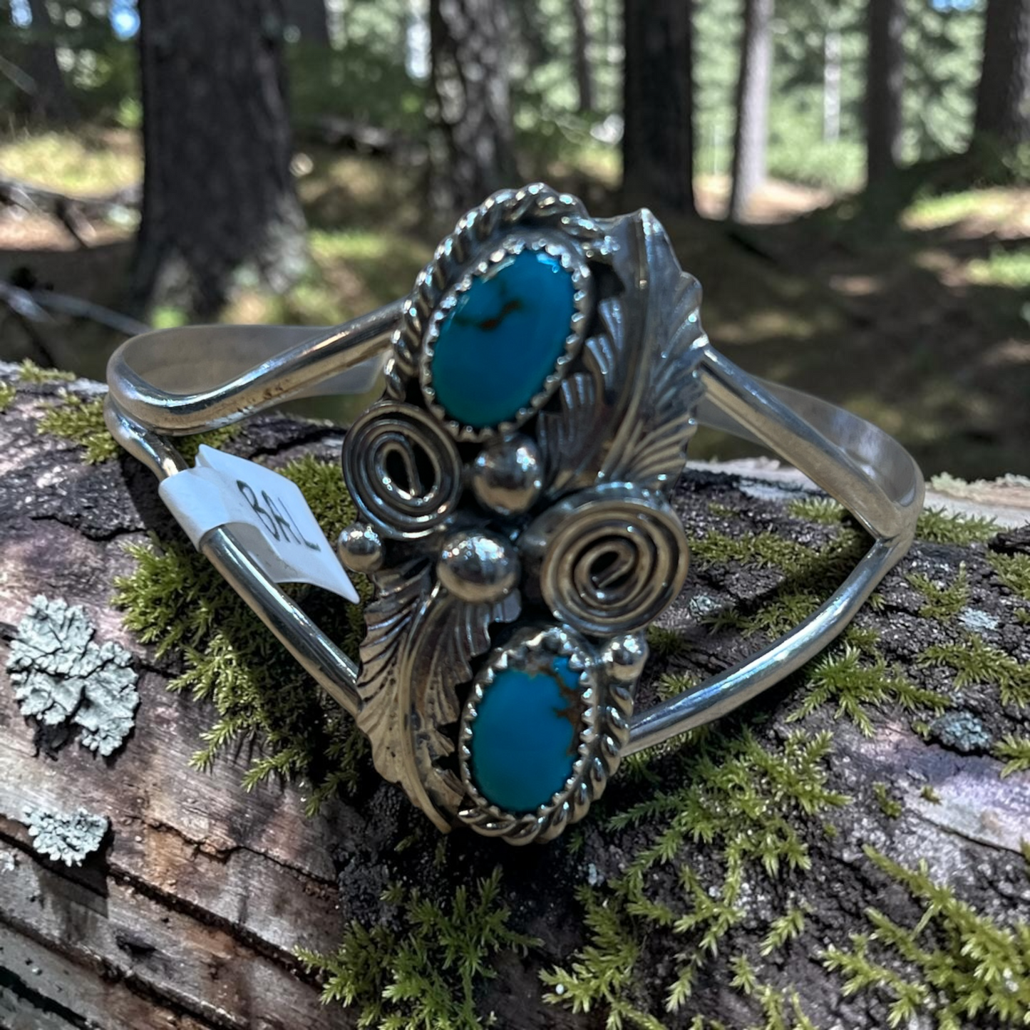 Hand Made .925 Sterling Silver & Turquoise Adjustable Bracelets