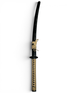 Shinwa Makaku Katana - Full Tang - Hand Forged Damascus - Genuine Ray Skin