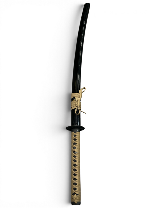 Shinwa Makaku Katana - Full Tang - Hand Forged Damascus - Genuine Ray Skin