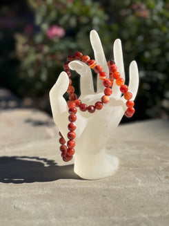 10mm Beaded Sardonyx Bracelet (Stretches to Fit!)