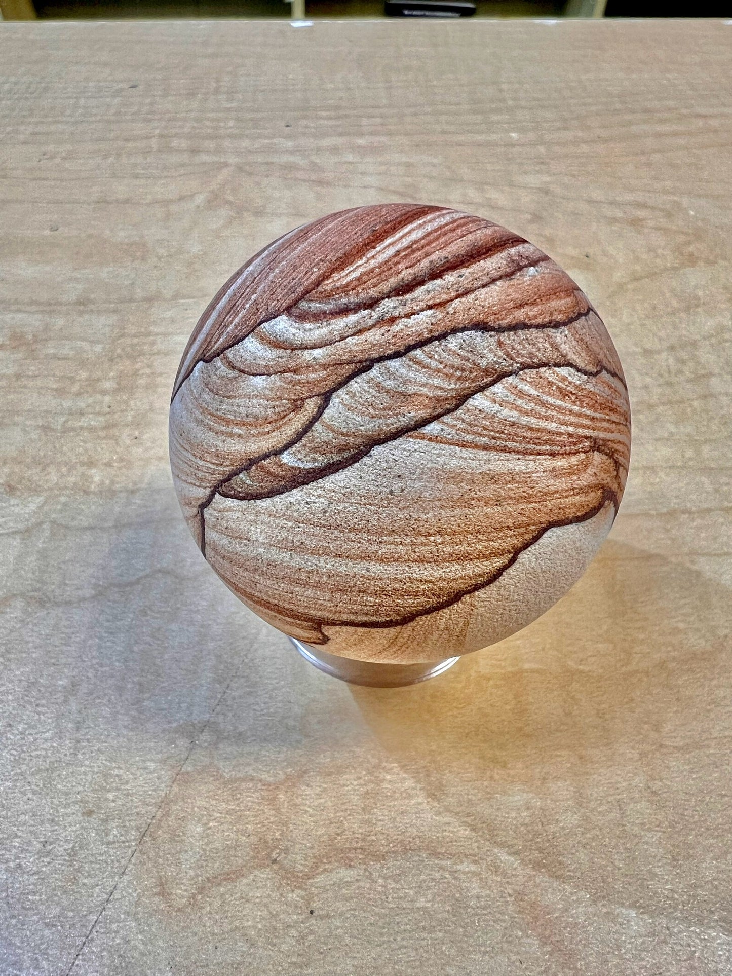 3" Mexican Sandstone Sphere (Stand Not Included)