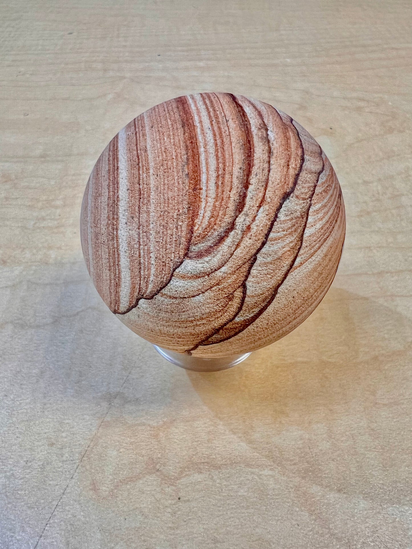 3" Mexican Sandstone Sphere (Stand Not Included)