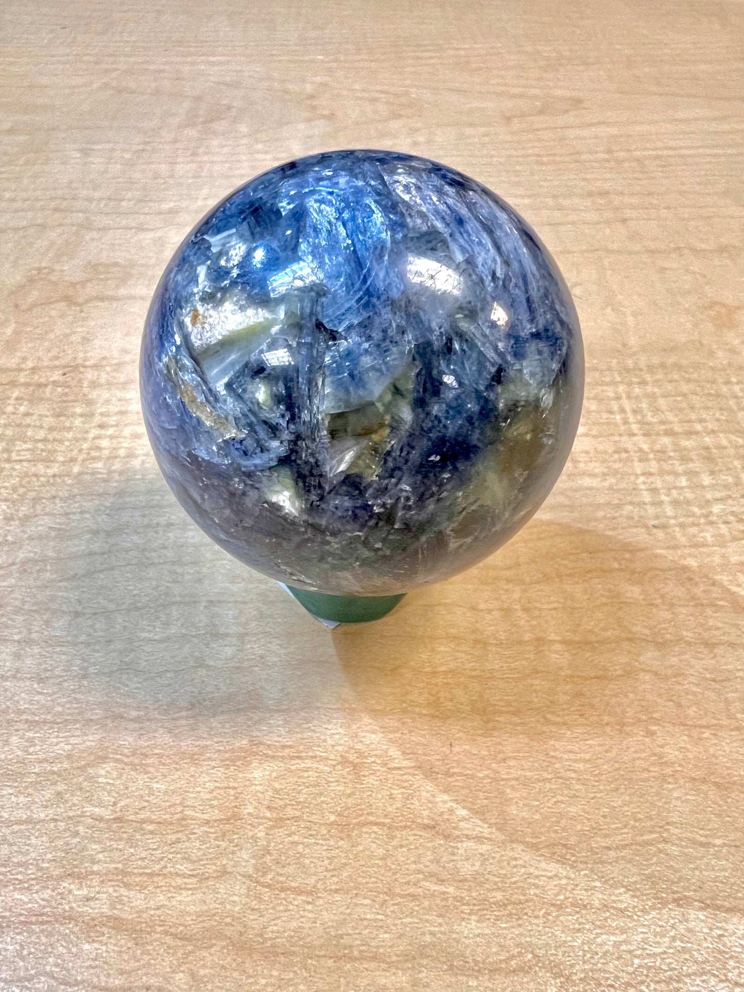 "A" Grade Blue Kyanite & Mica Sphere (3.5" / South Africa)