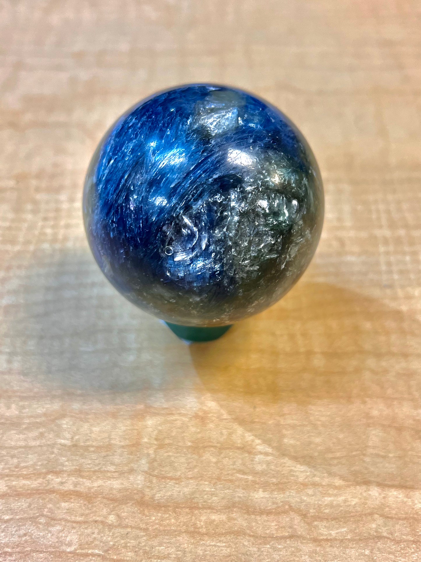 "A" Grade Blue Kyanite & Mica Sphere (3.5" / South Africa)