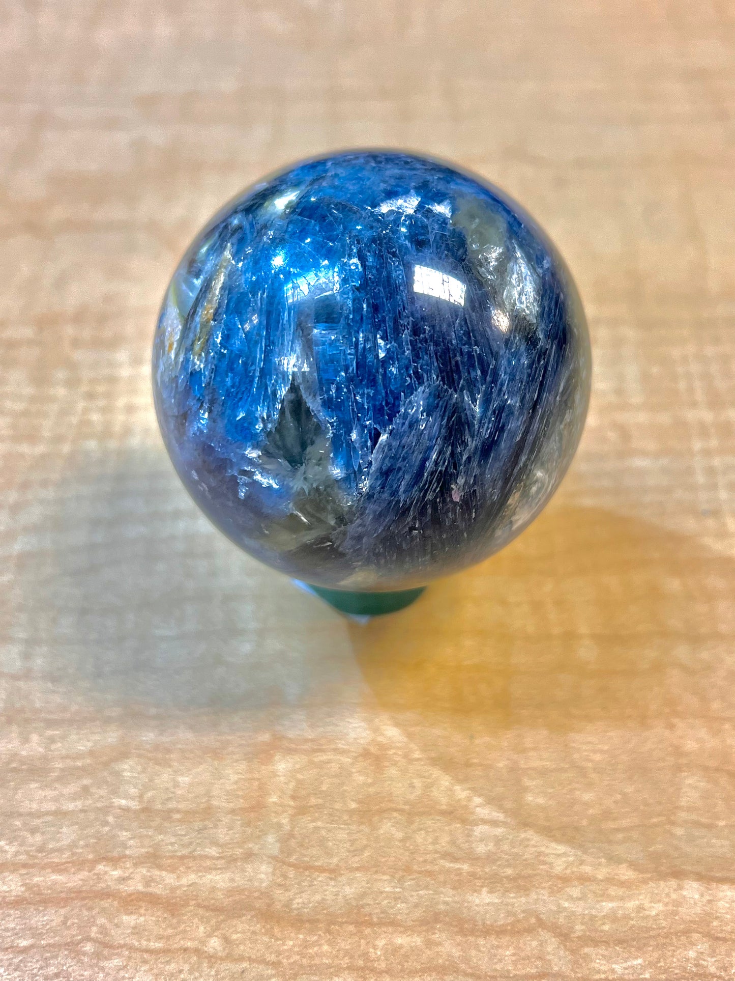 "A" Grade Blue Kyanite & Mica Sphere (3.5" / South Africa)