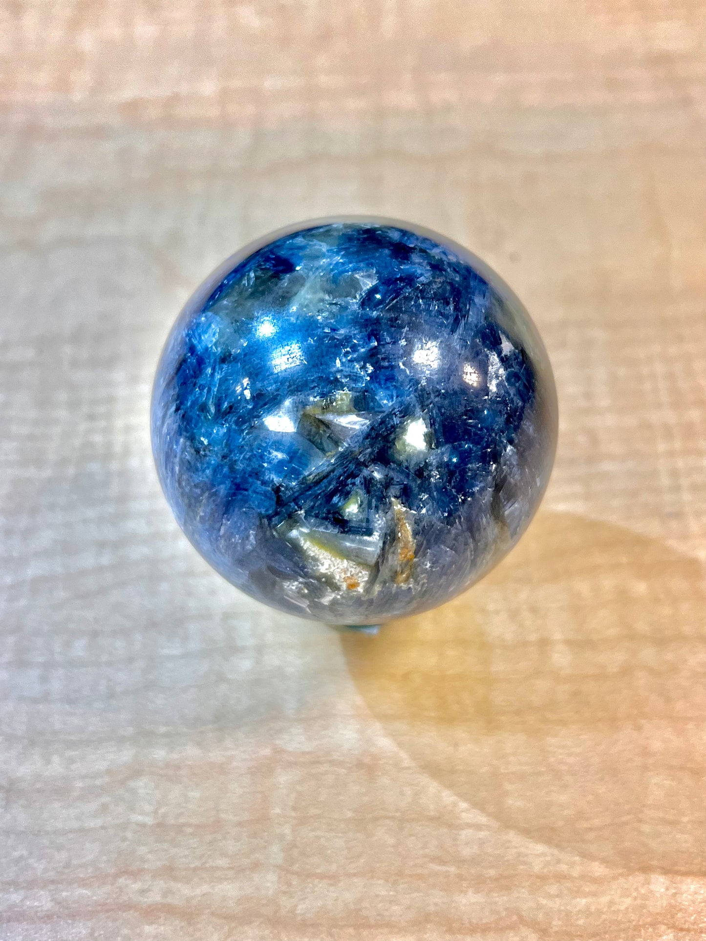 "A" Grade Blue Kyanite & Mica Sphere (3.5" / South Africa)