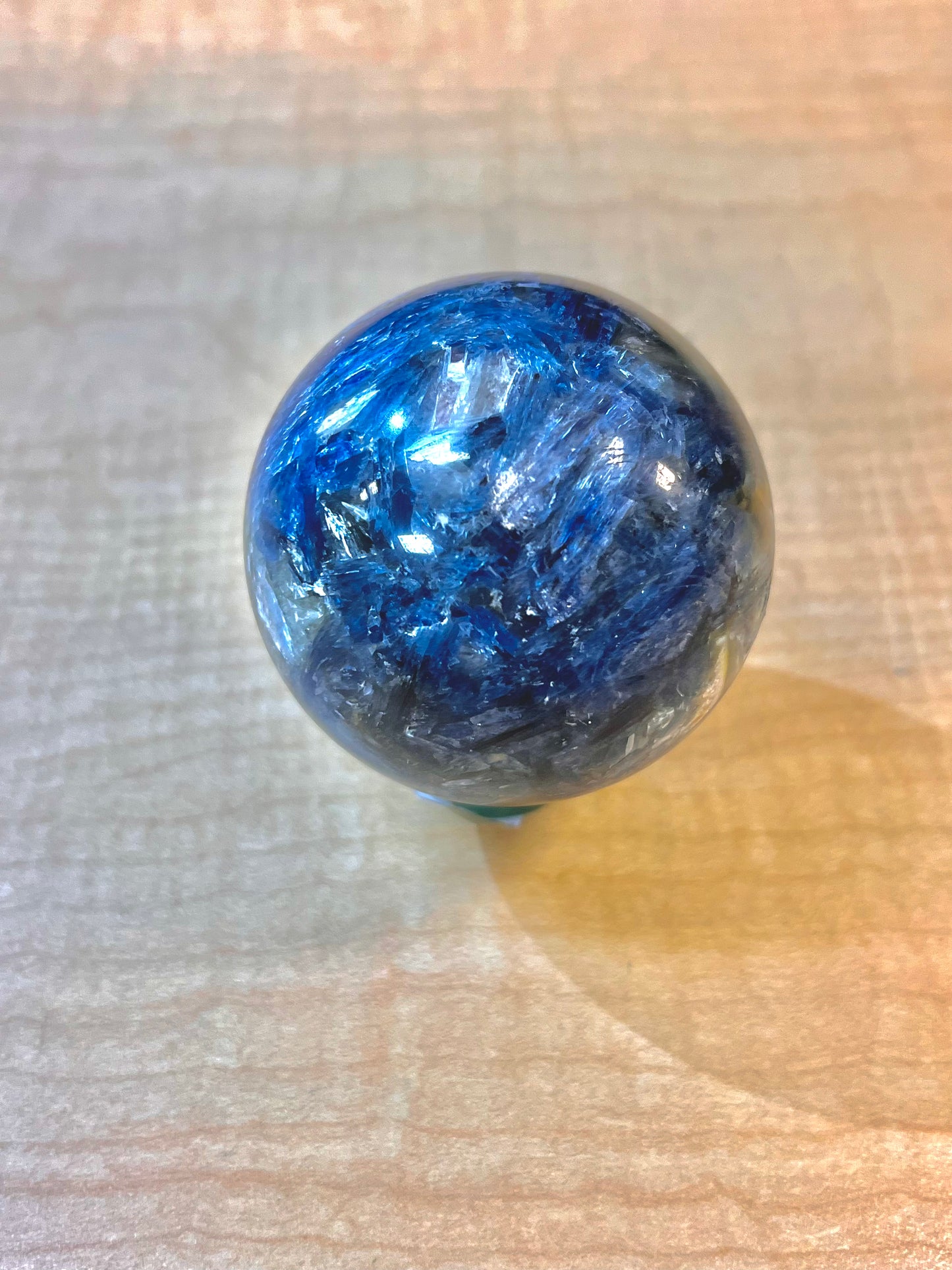 "A" Grade Blue Kyanite & Mica Sphere (3.5" / South Africa)