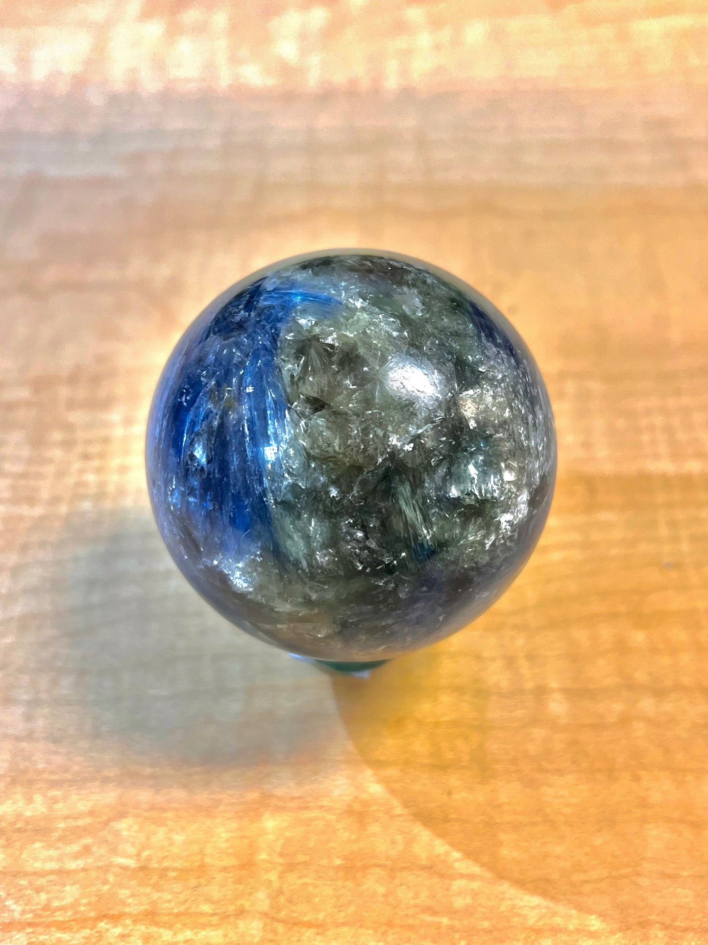 "A" Grade Blue Kyanite & Mica Sphere (3.5" / South Africa)