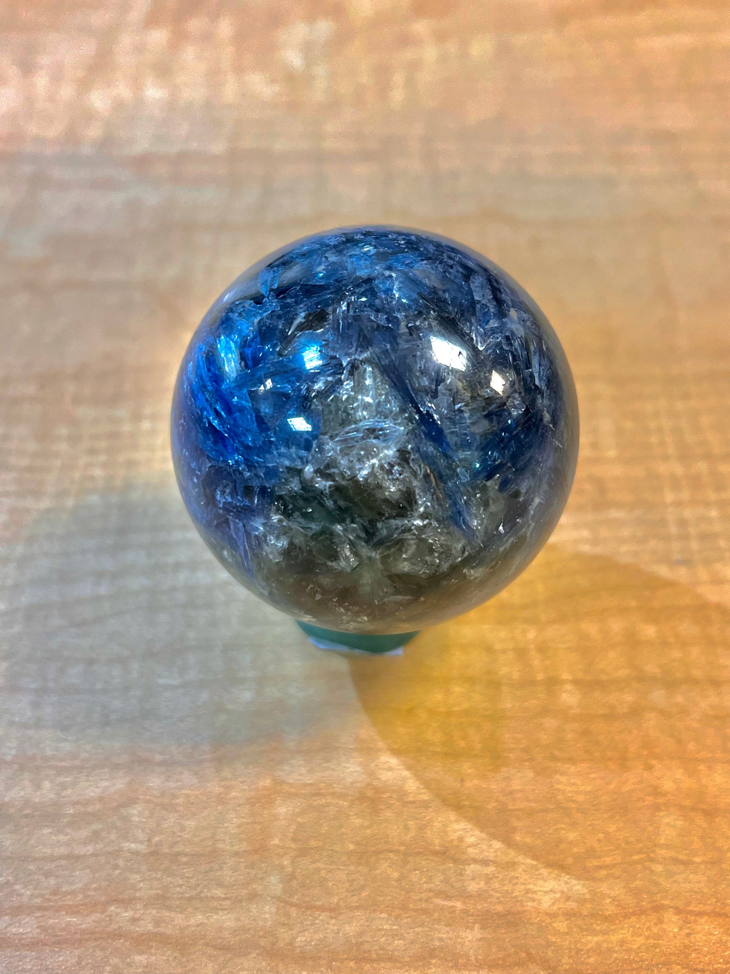 "A" Grade Blue Kyanite & Mica Sphere (3.5" / South Africa)