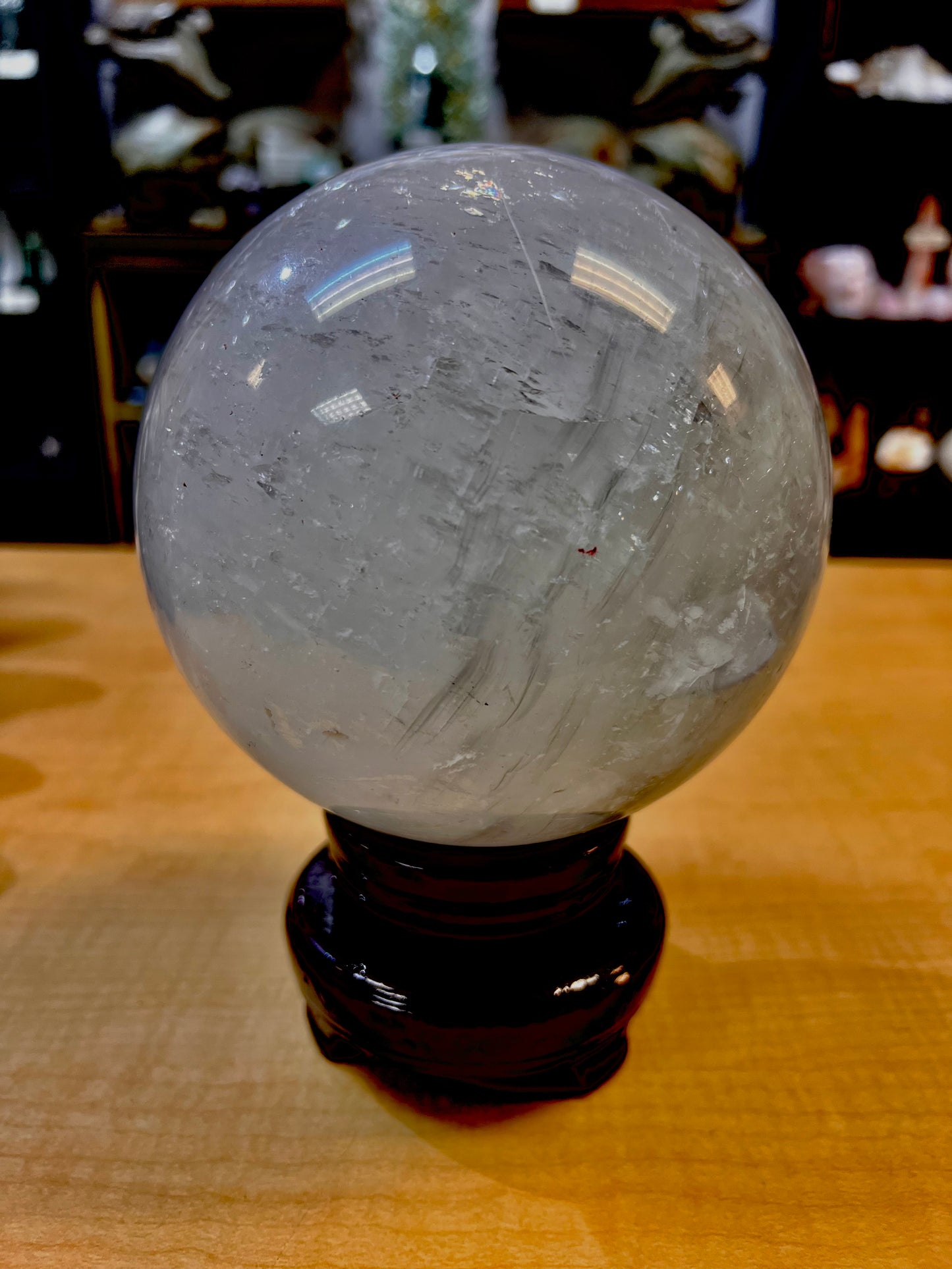 8 lb Clear Quartz Sphere (India) *Stand Not Included*