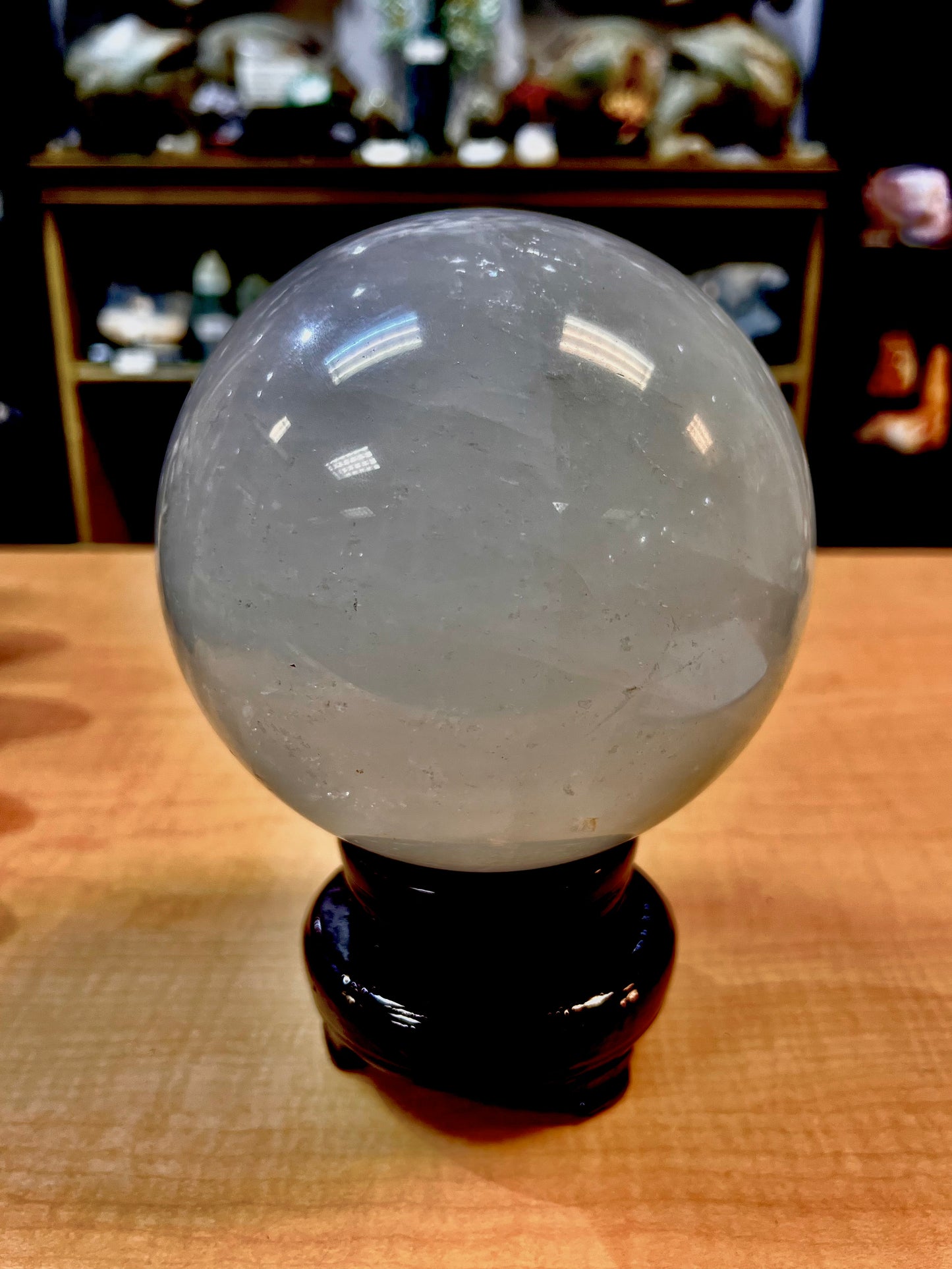 8 lb Clear Quartz Sphere (India) *Stand Not Included*