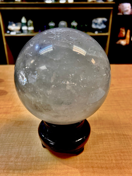 8 lb Clear Quartz Sphere (India) *Stand Not Included*