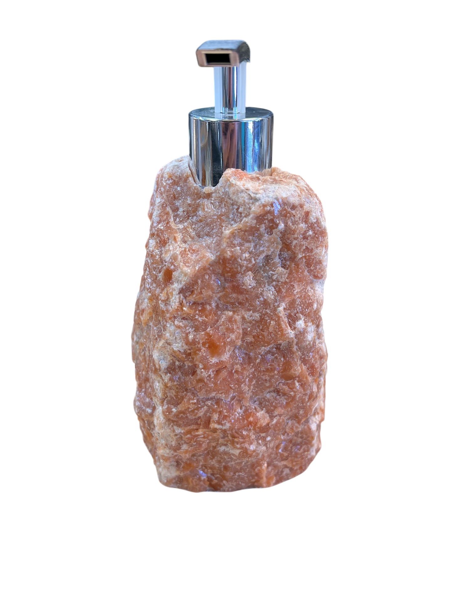 Orange Calcite Soap Dispensers (Size & Shape May Vary)